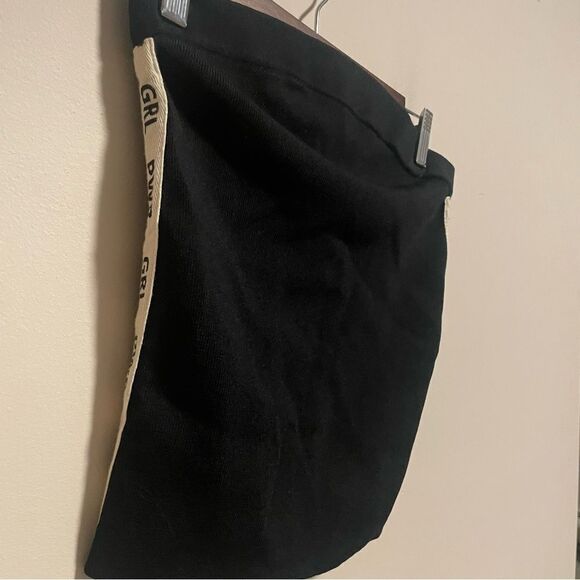 Marled x Olivia Culpo Printed Tape Tube Top in Black- Size XS - Picture 3 of 8